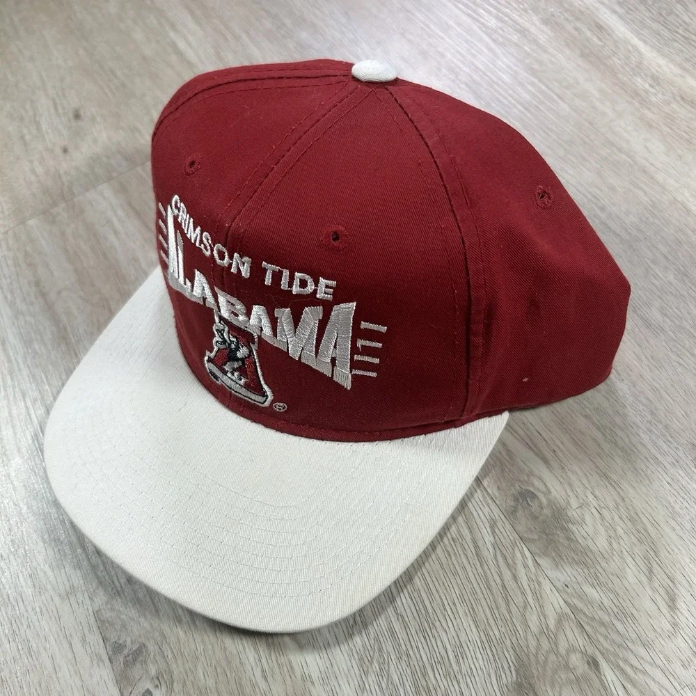 VTG Alabama Crimson Tide Snapback Hat  NCAA College Red White The G Cap
